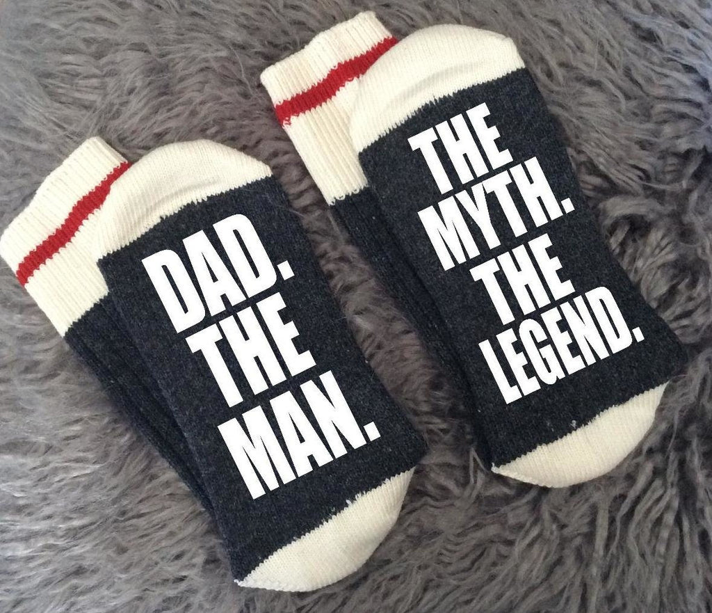 Man Myth Legend Socks