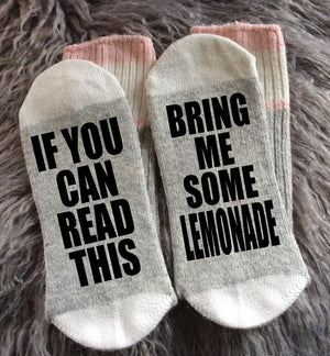 Iced Tea-Iced Coffee-Iced Capp-Lemonade-Tea Gifts-Coffee Gifts-Bring Me Socks- If You Can Read This-Gifts for Her-Birthday Gift-Fathers Day