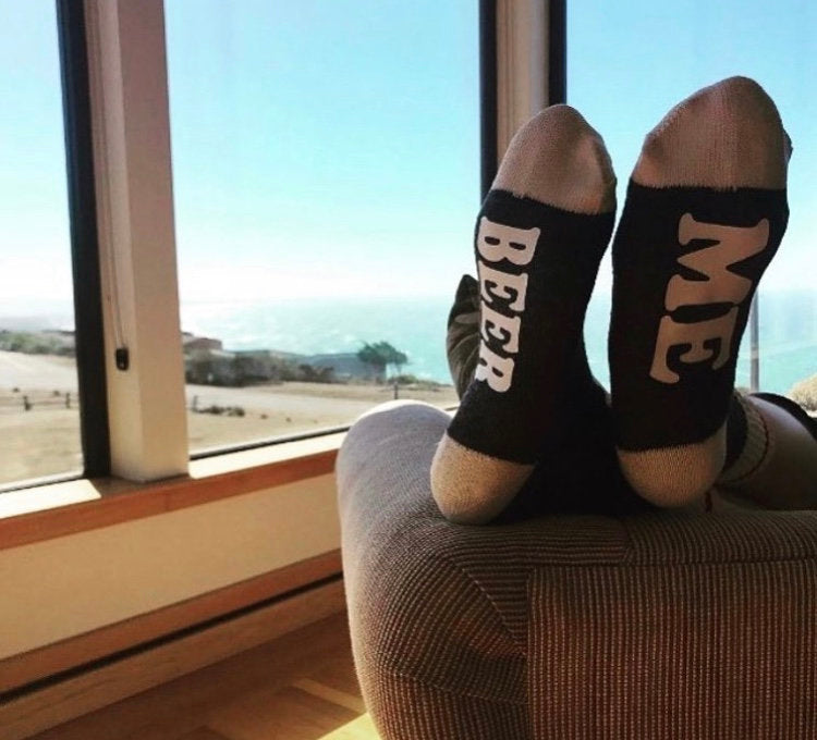 Beer Time-Beer Me-Beer Socks-Beer-Beer Gifts-Beer Gifts for Dad-f You Can Read This-Craft Beer Gifts-Beer Lover-Gifts for Dad-Christmas Gift