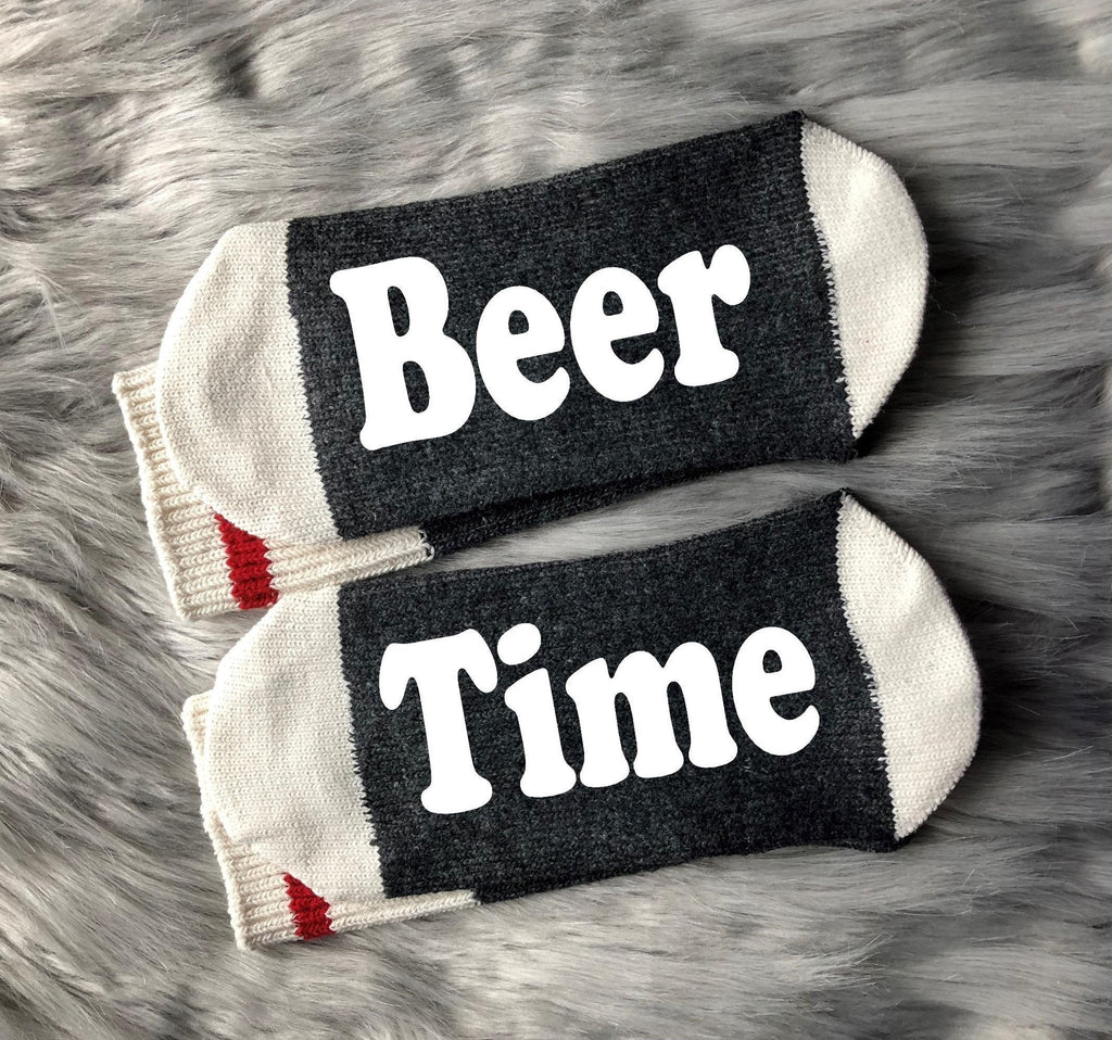 Beer Time-Beer Me-Beer Socks-Beer-Beer Gifts-Beer Gifts for Dad-f You Can Read This-Craft Beer Gifts-Beer Lover-Gifts for Dad-Christmas Gift