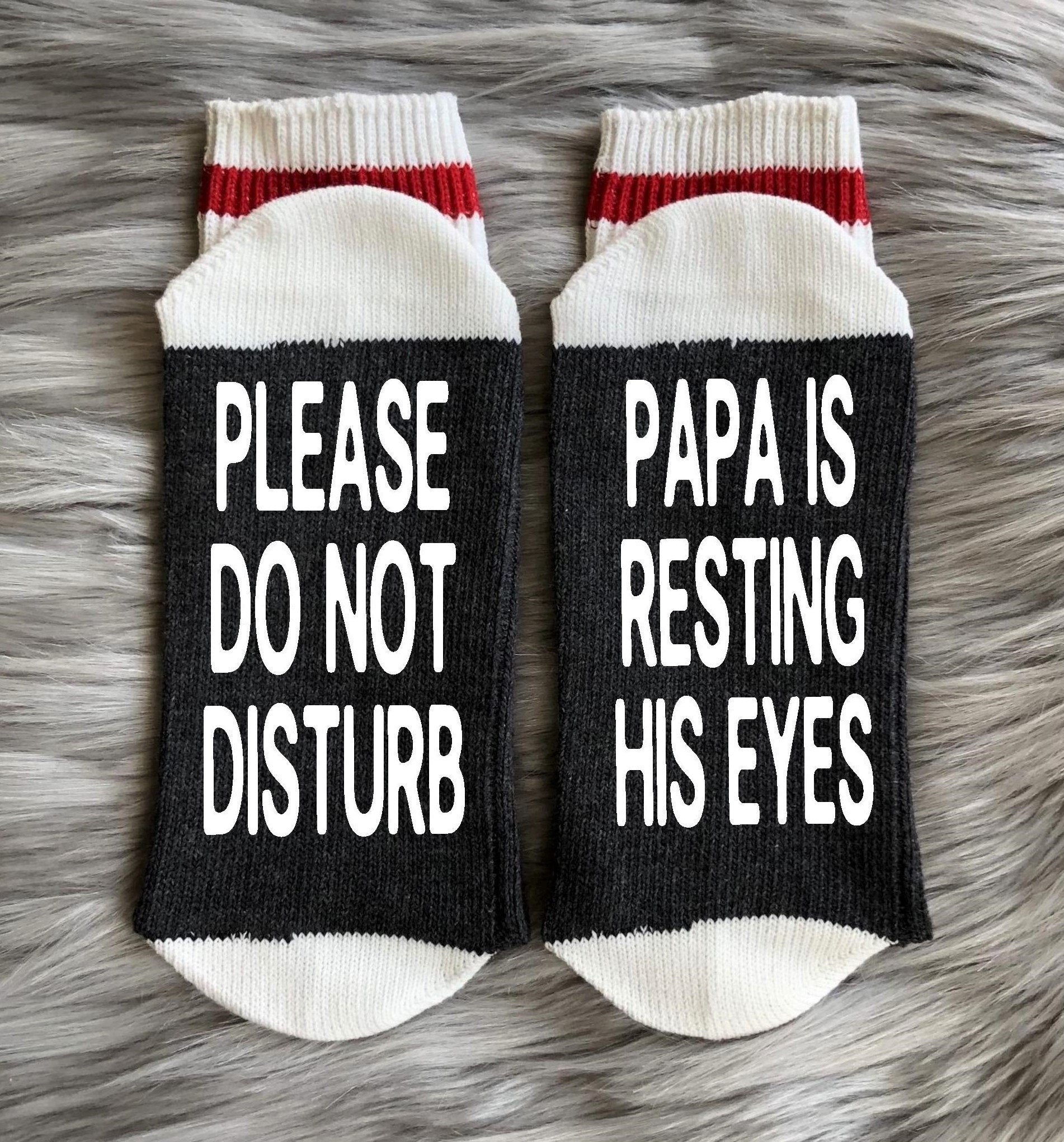Papa is Resting Socks