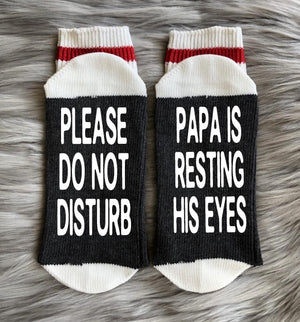 Papa is Resting Socks