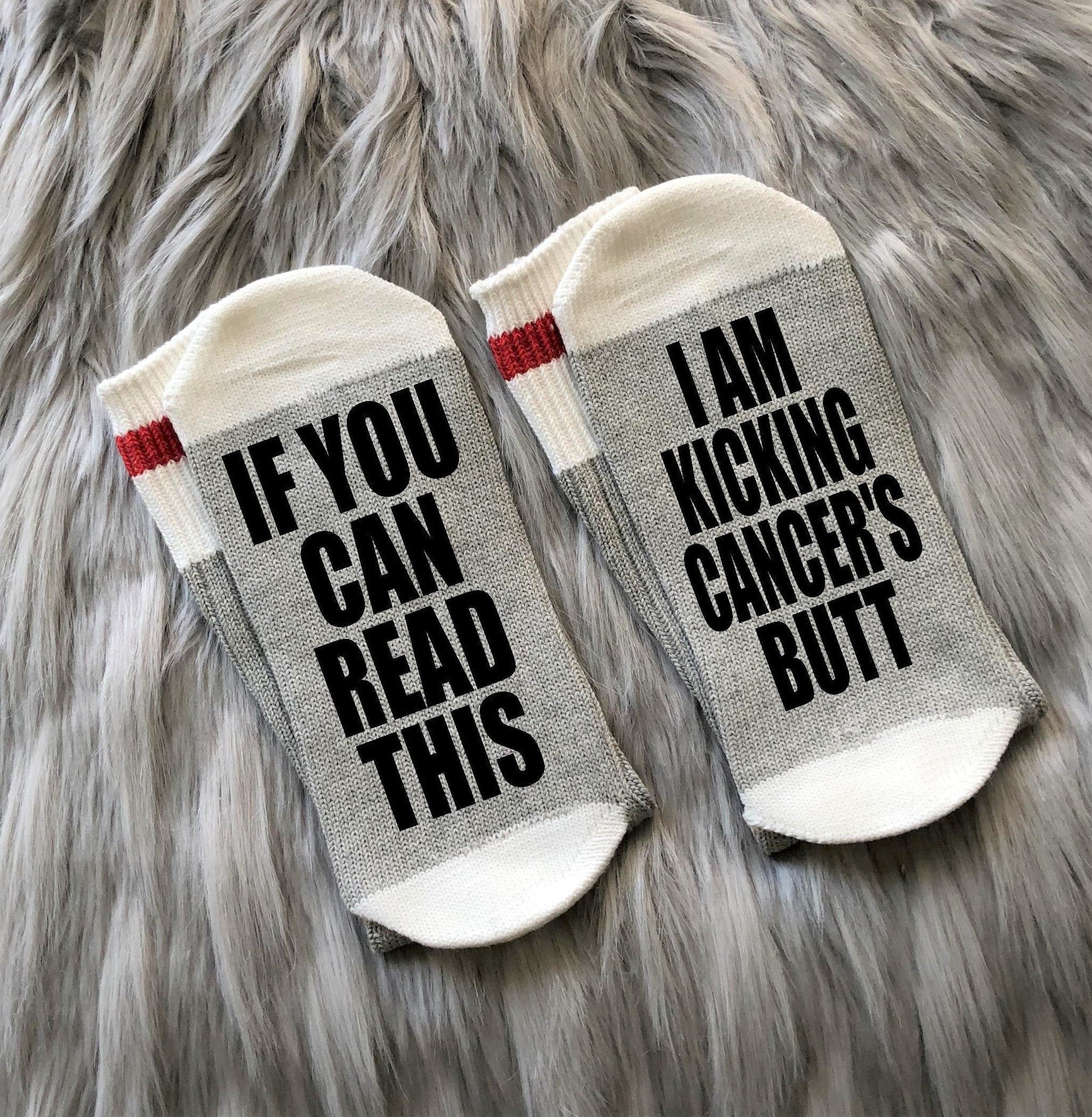 Kicking Cancer's Ass Socks