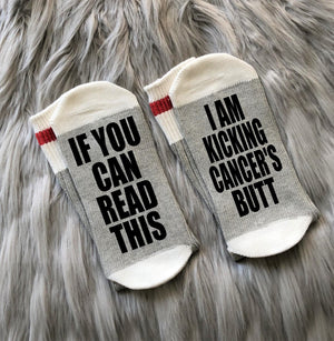 Kicking Cancer's Ass Socks