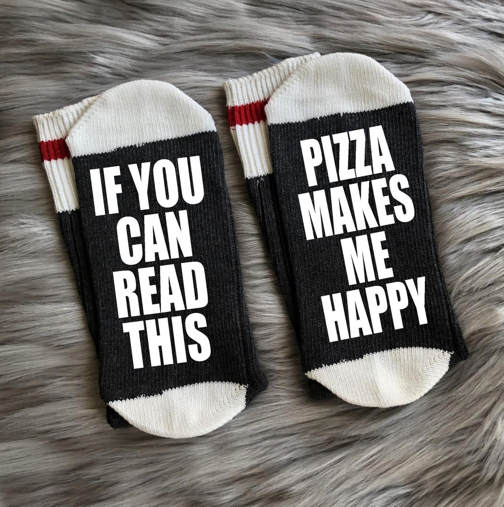 Pizza-Pizza Gifts-Pizza Socks-Pizza Makes Me Happy-Pizza Lover-Gifts for Mom-Gifts for Dad-Best Friend Gifts-Birthday Gifts-Christmas Gift