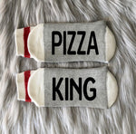 PIzza King-Pizza Socks-Pizza Gifts-Birthday Gift-Mom Gift-Dad Gift-Foodie Gift-Pizza Lover Gift-Boyfriend Gift-Funny Socks-Mens Socks