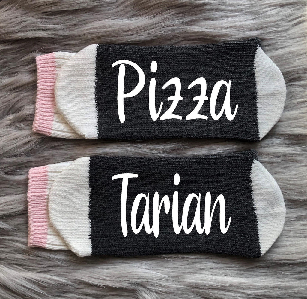 Pizza Tarian-Pizza Socks-Pizza Gifts-Birthday Gift-Mom Gift-Dad Gift-Foodie Gift-Pizza Lover Gift-Boyfriend Gift-Funny Socks-Mens Socks